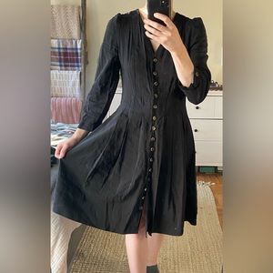 Just black button up dress